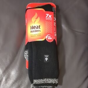 Black Thermal Socks Heat Holders Women 5-9 Black Grey